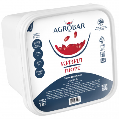 Пюре Кизил, 1000 гр