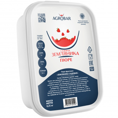 Пюре Земляника, 250 гр